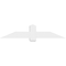 Ekena Millwork Eugene Architectural Grade PVC Gable Bracket, 60"W x 12 1/2"H x 2"D x 6"F, 5/12 Pitch GBP060X13X0206EUG00 - alternate 4